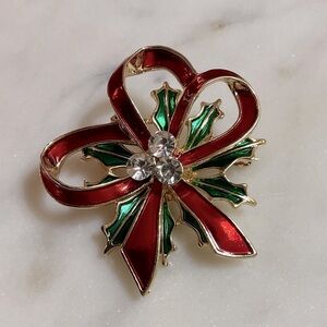 Christmas Ribbons Brooch